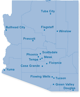 Map of Arizona