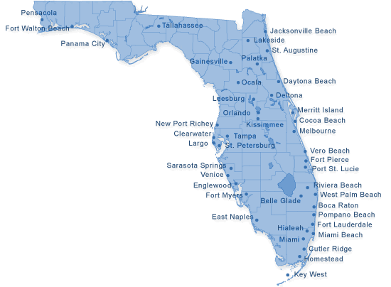 Map of Florida