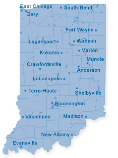 Map of Indiana