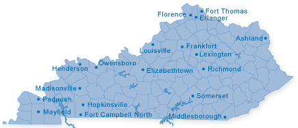 Map of Kentucky