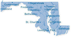 Map of Maryland