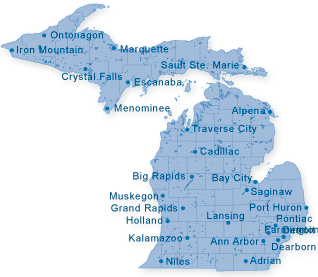 Map of Michigan