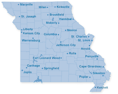 Map of Missouri