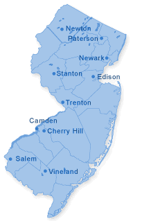 Map of New Jersey