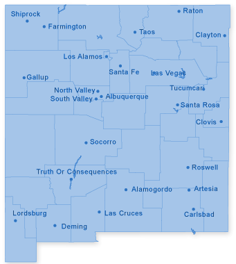 Map of New Mexico