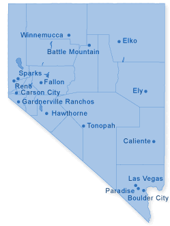 Map of Nevada