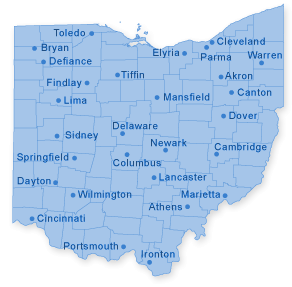 Map of Ohio