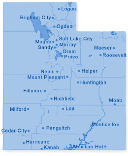 Map of Utah